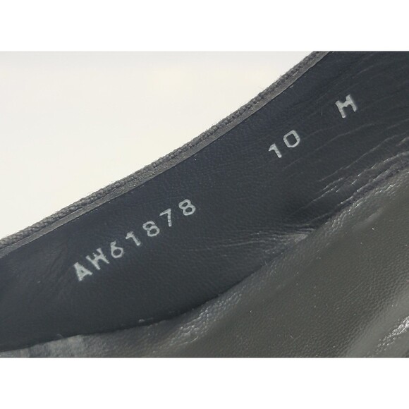 KSD Women's Size 10 Stuart Weitzman Beltitout Black Linen Slingback High Heels - Picture 8 of 9